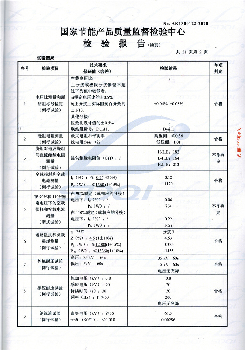 高低压试验报告-S11-1250平南平南平南油浸式变压器-2.jpg